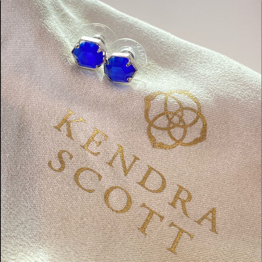 Kendra Scott blue stud earrings